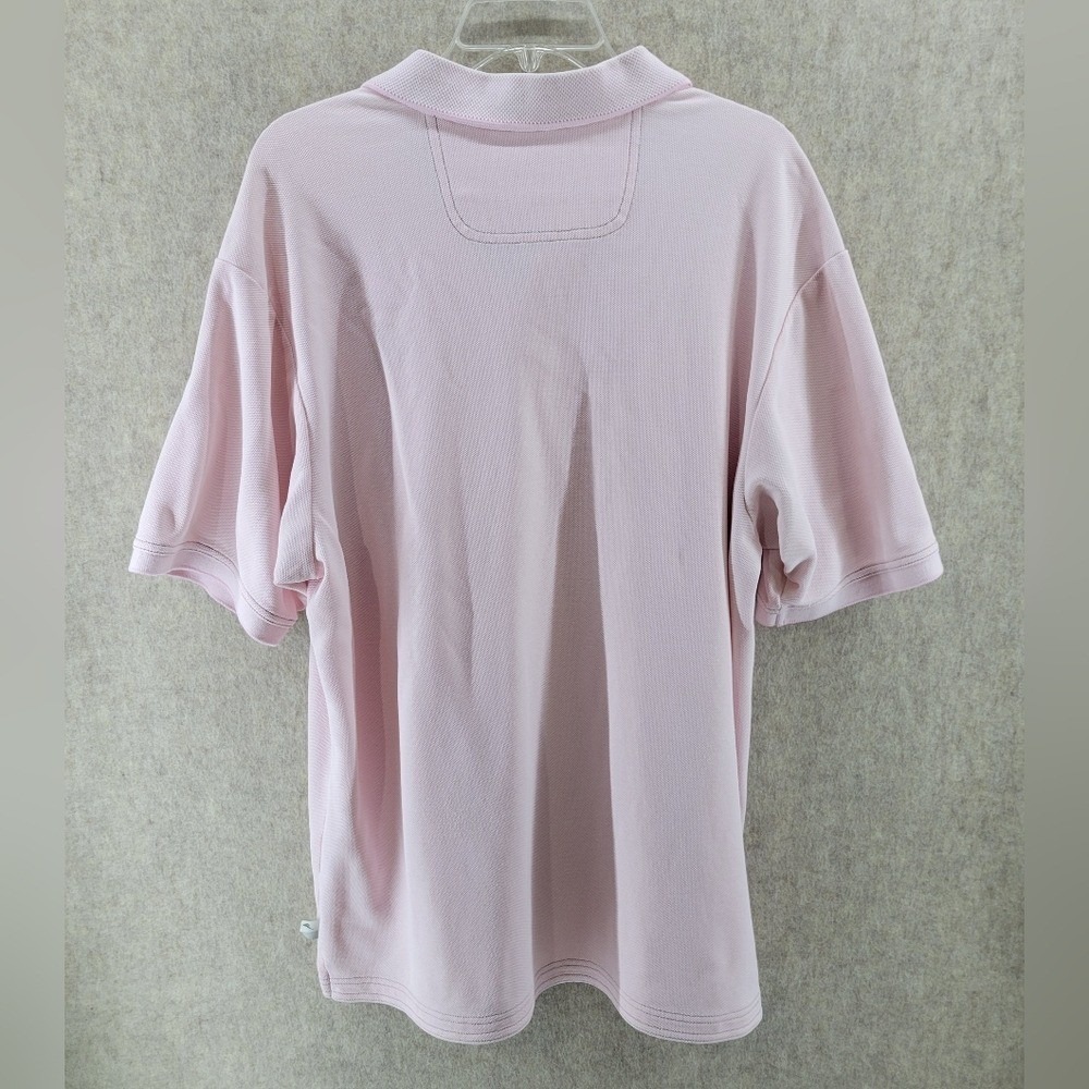Tommy Bahama Light Pink Short Sleeve Polo Shirt - Men's Size XL - Picture 2 of 7